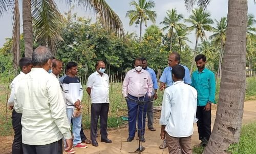 Coconut Tree Climbing Training at KVK, Krishnagiri 26.10.2021